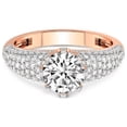 thumbnail image 5 of IGI Certified 2 Carat Round Shape Lab Grown Diamond Engagement Ring | 14K Rose Gold | Titania Luxe Eight Prong Lab Diamond Ring | FG-VS1-VS2 Quality Friendly Diamonds, 5 of 7