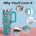 thumbnail image 3 of Pitbull Gifts Dog Tumbler Cup for Women Men 40oz Stainless Steel Insulated Travel Mug with Lid and Straw, 3 of 6
