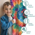 thumbnail image 3 of Blackout Kids Curtains,Colorful Rainbow Tie Dye Spiral Pattern Childrens Insulated Curtains Set Of 2,Bedroom Essentials,Toddler Room Decor 42"x54", 3 of 5