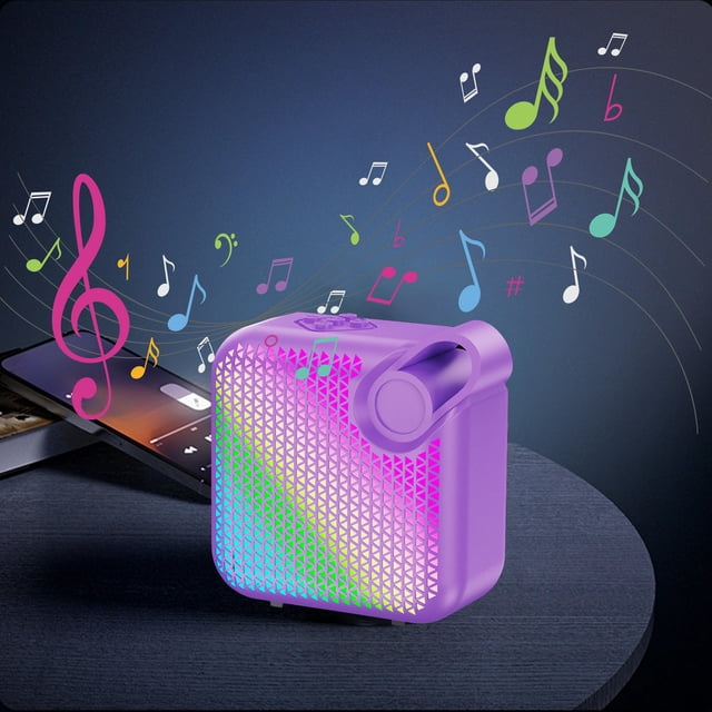 Altavoz Bluetooth, audio Bluetooth RGB colorido, batería alta, baja latencia, Bluetooth multifuncional, área amplia, efecto de sonido 5.3, altavoz Bluetooth de plástico.