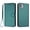 YB02, variant on Leather Wallet Phone Case, 3 Card Slots Flip Folio Cover with Kickstand, Hand Strap, Shockproof Protective Phone Purse Case Compatible with Sharp Aquos Wish 6-Mint Green