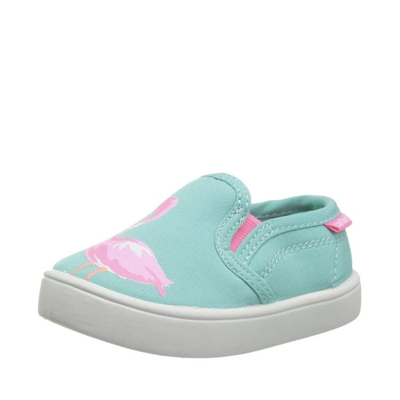 Carter's Girls Novelty Slip-on, Turquoise/Pink, 9 M US Toddler