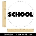 thumbnail image 2 of School Bold Text Teacher Education Rubber Stamp for Scrapbooking Crafting Stamping - Small 3/4 Inch, 2 of 7