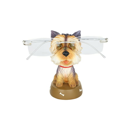 Yorkshire Terrier Dog 4.5 Inch Animal Eyeglass Holder Whimsical Figurine Home Office Decor Display Accessory