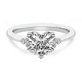 thumbnail image 4 of IGI Certified 2 Carat Heart Shape Lab Grown Diamond Engagement Ring | 14K White Gold | Beatrice Marquise Side Stone Diamond Ring | FG-VS1-VS2 Quality Friendly Diamonds, 4 of 6