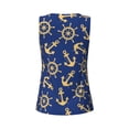 thumbnail image 5 of Picia Anchors and Nautical Pattern Women's Workout Tank Top,Breathable Activewear,Slim Fit Athletic Top,Versatile Workout Moisture-wicking top-XX-Large, 5 of 9