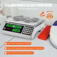 thumbnail image 5 of VEVOR Industrial Counting Scale, 30 kg x 1 g, Digital Scale for Parts and Coins, g/kg/lb Units, Electronic Gram Scale Inventory Counting Scale Kitchen Jewelry Scale with RS232 Port and 3 LCD Screens, 5 of 9