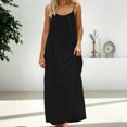 thumbnail image 6 of Women's Strap Backless Loose-fitting Resort Long Dress, 6 of 9