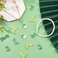 thumbnail image 3 of 1 Box 50 Pcs 5 Styles Alloy Enamel Pendants Green Dinosaur Charms Light Gold Enamel Dangle Pendants for DIY Necklaces Bracelets Jewelry Making, 3 of 5