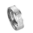 thumbnail image 6 of Xinyolin Wide Roman Numeral Men Ring Stainless Steel Simple - Smooth Finger Ring Fashion Jewelry, 6 of 7