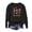 Black, variant on Solthread Womens Skeleton Sweatshirt Have A Spooky Day Three Dancing Skeletons Graphic Print Casual Crewneck Pullover for Autumn Outings and Halloween Night Graphic Tops