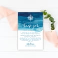 thumbnail image 3 of Koyal Wholesale Navy Blue Watercolor Nautical Wedding Thank You Place Setting Cards for Table Reception, 56-Pack, 3 of 5