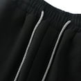 thumbnail image 4 of Caqnni Mens Pant Classic Casual Style for the Vacation (BK2,XXL), 4 of 6