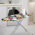 thumbnail image 2 of HELLHERO Ironing Board Cover, Standard Size Iron Board Covers with Heavy Duty Adjustable Elastic Edges, Heatproof Ironing Board Covers for Smooth Ironing(Flowers and Cats, 15"x54"), 2 of 5