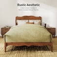 thumbnail image 3 of Sophia & William Queen Size Platform Bed Frame Rattan Bed Frame with Adjustable Headboard & Wooden Slats for Bedroom,No Box Spring Needed, 3 of 9