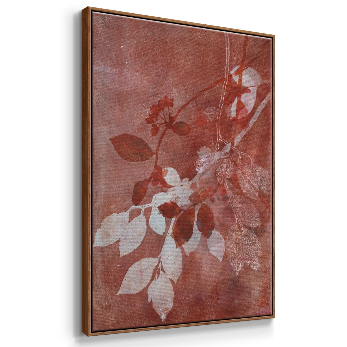 Branching Out XVI Framed Premium Gallery Wrapped Canvas - Ready to Hang - 17 x 25 - Walnut Floating Frame