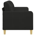 thumbnail image 2 of vidaXL 3-Seater Sofa Black 180 cm Fabric, 2 of 5