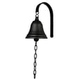 thumbnail image 1 of Campana Deconoor de hierro fundido vintage con asa de cadena, 1 of 7