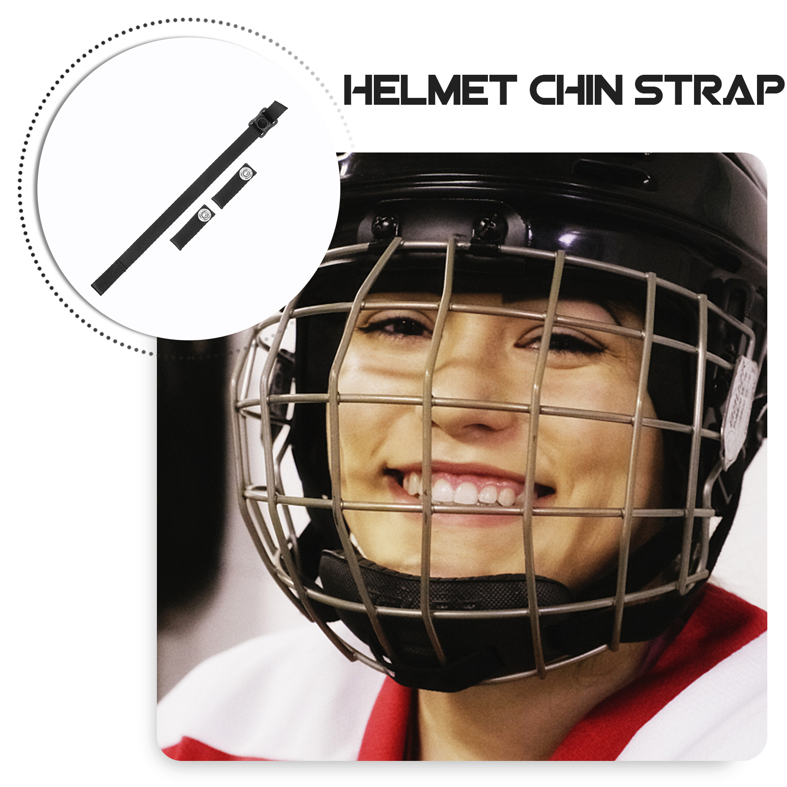 Visiera Completa Per Casco Da Hockey – Anti‑appannamento E Anti‑graffio, In PC, Con Fissaggio A Doppio Slot Per Più Misure Casco