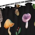 thumbnail image 3 of Red Mushroom Leaf Black Pattern Shower Curtain 72"x84" ,Bathroom Decorative Shower Curtains Set with 12 Hooks,Modern Waterproof Washable Shower Curtain, 3 of 6