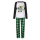 thumbnail image 4 of Pijamas familiares a juego de Navidad, conjuntos de pijamas verdes, Santa, dinosaurio, Verano, 4 of 4