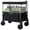 Black, variant on sunnyfeel 3 in 1 Wagon with Canopy 220lbs,230L Wagon Cart Foldable with 7'' All-Terrain PVC Wheel & Rear Hanging Shelf,Red