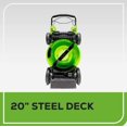 thumbnail image 2 of Greenworks 40V 20-Inch Self-Propelled Mower, 5.0 Ah Battery and Charger Included, 2 of 7