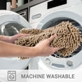 thumbnail image 6 of Hitime Soft Chenille Bath Rug Mat 16" x 24" Quick Dry Machine Washable Bathroom Runner - Ultra Absorbent Non-Slip Backing - Beige, 6 of 11