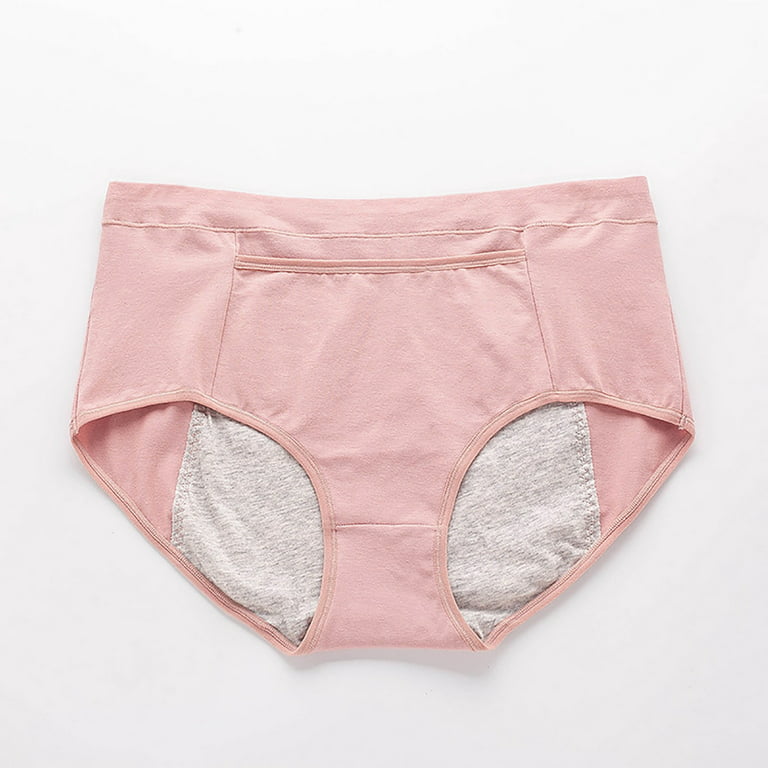 QIPOPIQ Underwear for Women Plus Size Leak Proof Menstrual Period  Physiological Waist Panties