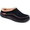 thumbnail image 6 of Men's Slip On Moccasin Slippers, Indoor/Outdoor Warm Fuzzy Comfy House Shoes, Fluffy Wide Loafer Slippers, 6 of 9