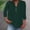 Green, variant on 3/4 length sleeve womens tops button down shirts for women Roll Up Short Sleeve Tops womens short sleeve tops loose fitting tops for women V Neck Down Short Sleeve Top T Shirt Sky Blue 2XL