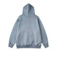 thumbnail image 3 of GigrtiJin Men's Casual Hooded Sweatshirt Solid Color Long Sleeved Hoodies Fashion Loose Comfy Sweatshirts with Pockets, 3 of 3