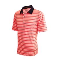 Monterey Club Men's Falcon Stripe Texture Golf Polo Shirt #3610