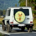 thumbnail image 2 of Yuyamidu St. Patrick's Day Tire Covers Duck Wheel Spare Tire Covers Dirt Protector Green Leaf Tyre Covers Universal Fit for Trailer, RV, SUV 14-19 Inch, 2 of 5