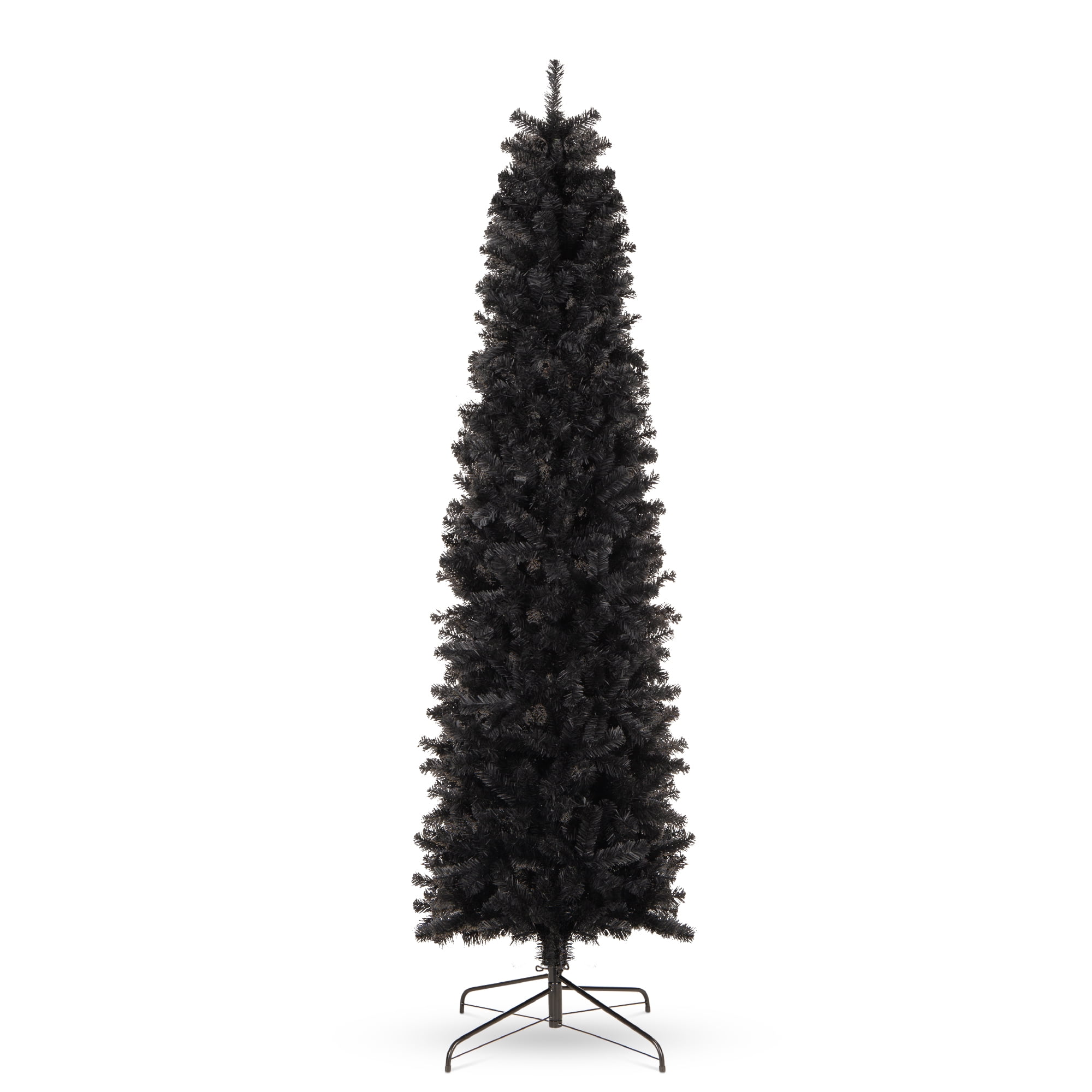 Best Choice Products 6ft Black Artificial Holiday Christmas Pencil Tree