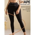 thumbnail image 6 of Athlemo Womens Soft Stretch High Waisted Leggings Long Workout Cycling Yoga Pant Fitness Black, 6 of 9