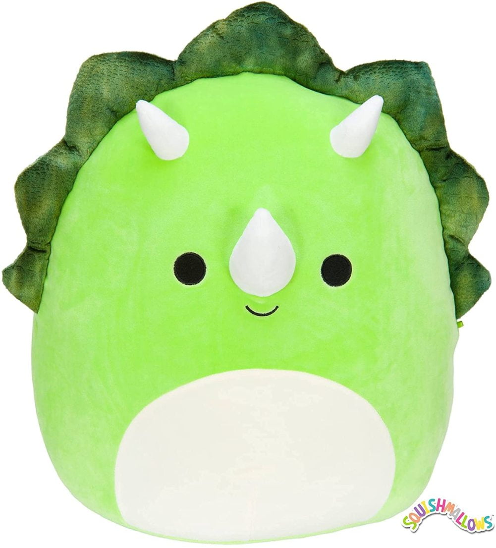 Tristan the Red Triceratops12" Inch BRIGHTS SQUISHMALLOWS Kellytoy 