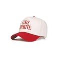 thumbnail image 2 of GOD'S FAVORITE Embroidered Trucker Hat, Adjustable Snapback Baseball Cap for Men and Women, Statement Hat with Bold Lettering, Perfect Gift for Friends, Streetwear and Casual Outfits, 2 of 5