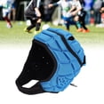 thumbnail image 1 of Casque de Rugby pour Jeunes, Casque à Coque Souple Réglable, Casque de Soccer à Coque Souple Réglable en Éponge EVA avec Drapeau pour Sports de Soccer, Équitation, Planche à Roulettes, 1 of 7