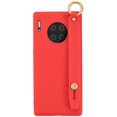 thumbnail image 1 of Case for Huawei P20 Pro, Rhinestone Painting Cloth Embossed Stylish Soft TPU Frame Glitter Thin Multicolor Soft Holder Stand Wrist Strap Full Protection Bumper, by IBAOLE -Purple R-Red Huawei Mate30, 1 of 5