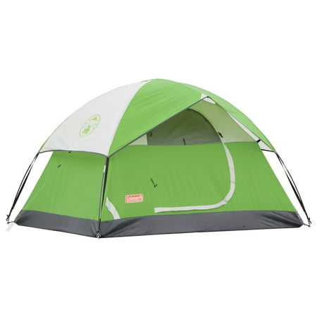 Coleman Sundome 2-Person Weatherproof Dome Tent with E-Port, 1 Room, Green