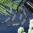 thumbnail image 4 of 8Pcs Vintage Plume Bolo Tie Tips Alloy Cord Ends Accessories Replacement DIY, 4 of 6