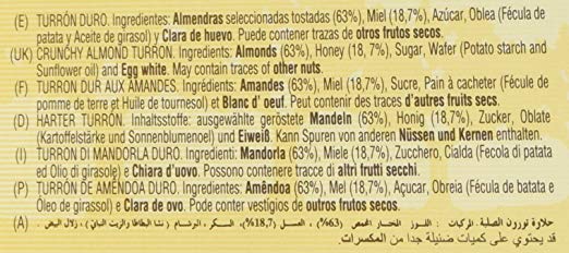 El Almendro Crunchy Almond Turron (Turron Duro) 7.05 Oz (200 G) - image 3 of 3