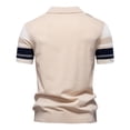 thumbnail image 3 of BUIGTTKLOP Mens Shirts Short Sleeve Casual Tops Collared Color Block Summer Golf T Shirts Tops, 3 of 4