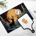 thumbnail image 4 of BaHomeck placemats Set of 4 Beautiful Winter Night Landscape With Deers Cotton Linen rectangle Placemats for Kitchen Dining Table Indoor,Outdoor,18*12inch, 4 of 4