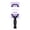 Black & Purple, variant on Gimme Beauty Detangling Brush - Curved Paddle Brush for Breakage-Free Detangling - Anti-Static & Frizz - Soft Glide with Ball-Tipped Bristles - Heat-Resistant Styling Tool - Fine Hair
