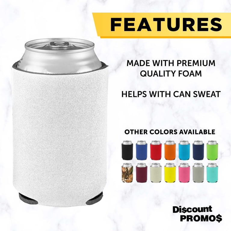 4mm Collapsible Can Coolers - Insulated Beer Holders, Assorted Colors, Keep Drinks Cold, 12-16oz Fit
