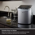 thumbnail image 4 of Encimera portátil Ice Maker Magic Chef, 27 libras, plateada, 4 of 9