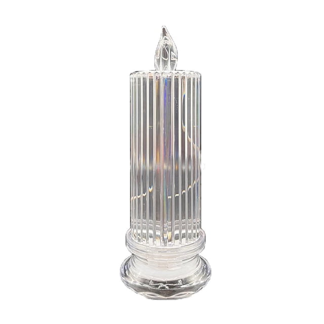 Vela LED Diamante Luz Acrílico Cristal Lámpara de noche Hogar Dormitorio Decoración (B) JShteea El nuevo