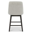 thumbnail image 3 of Maddie Home 26" Modern Fabric Counter Height Swivel Barstool in Ivory, 3 of 14